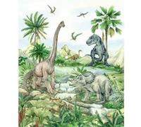 AG ART Papier peint dinosaures en couleurs 225 x 270 cm Multicolors G