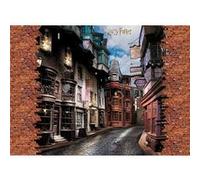 AG ART Papier peint Harry Potter : le chemin de traverse qui s'ouvre 252 x 182 cm Multicolors