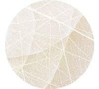 AG ART Papier peint intissé auto-adhésif rond Thème Chemins Blancs - 70 x 70 cm Multicolors G