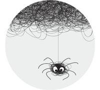 AG ART Papier peint intissé auto-adhésif rond Thème Cute Spider - 140 x 140 cm Multicolors G