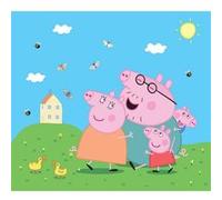 AG ART Papier peint Peppa pig avec sa famille 225x 270 cm Multicolors G