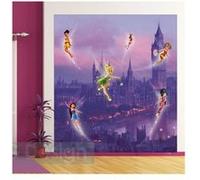 AG ART Papier peint XL intisse Fée Clochette à Londres Disney Fairies 180X202 CM Multicolors G