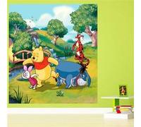 AG ART Papier peint XL intisse Winnie l'Ourson Disney 180X202 CM Multicolors G