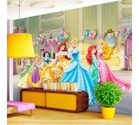AG ART Papier peint XXL intisse Anniversaire Princesse Disney 360X270 CM Multicolors G