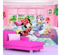 AG ART Papier peint XXL intisse Minnie et Daisy Disney 360X270 CM Multicolors G