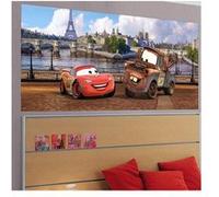 AG ART Poster géant Cars Paris Disney intisse 202X90 CM Multicolors G