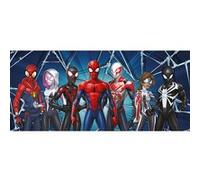 AG ART Poster géant - Disney Marvel Avengers Spiderman Miles Morales 7 personnages debout- 202 cm x 90 cm Multicolors G
