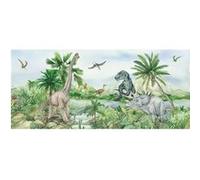 AG ART Poster géant horizontal Dinosaure en couleur 170 x 75 CM Multicolors