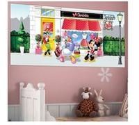 AG ART Poster géant la Boutique de Minnie & Clarabelle Disney intisse 202X90 CM Multicolors G