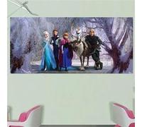 AG ART Poster géant La Reine des Neiges Disney Frozen intisse 202X90 CM Multicolors G