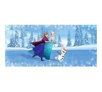 AG ART Poster géant Patins La Reine des Neiges Disney Frozen intisse 202X90 CM Multicolors G