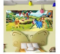 AG ART Poster géant Winnie l'Ourson Anniversaire Disney intisse 202X90 CM Multicolors G