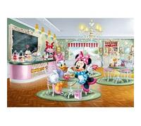 AG ART Poster Intissé XXL - Minnie et Daisy au salon de thé - 255 cm x 180 cm Multicolors G