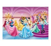AG ART Poster Intissé XXL - Princesses et Princes Disney dansent au bal - 255 cm x 180 cm Multicolors G
