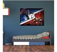 AG ART Poster M Captain America vs Iron Man Marvel intisse 155X115 CM Multicolors G
