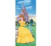 AG ART Poster porte Belle Princesse Disney intisse 90X202 CM Multicolors G