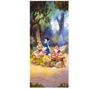 AG ART Poster porte Blanche neige Princesse Disney intisse 90X202 CM Multicolors G