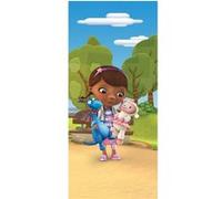 AG ART Poster porte Docteur la Peluche Disney intisse 90X202 CM Multicolors G