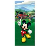 AG ART Poster pour porte Mickey Mouse et ses amis Donald et Pluto de Disney intisse 90X202 CM Multicolors G