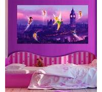 AG ART Poster XXL intisse Fée Clochette à Londres Disney fairies 155X115 CM Multicolors G