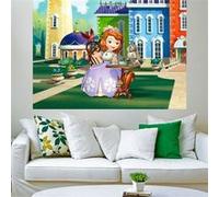 AG ART Poster XXL intisse Princesse Sofia Disney 155X115 CM Multicolors G