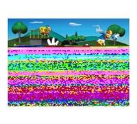 AG ART Poster XXL intisse Skatepark Mickey Mouse Disney 155X115 CM Multicolors G