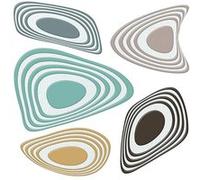AG ART Sticker Abstract Semy Color - 1 planche 30 x 30 cm Multicolors G