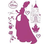 AG ART Sticker Disney Princesses Tiana couleur violet avec grenouille - 1 planche 65 x 85 cm Multicolors