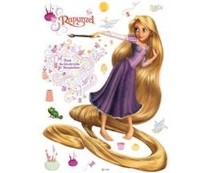 AG ART Sticker géant Princesse Raiponce pinceau Disney G