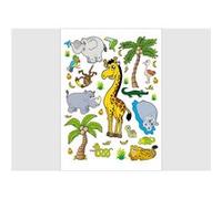 AG ART Stickers - Animaux de la Jungle - 1 planche 65x85 cm Bleu