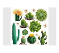 AG ART Stickers - Cactus - 1 planche 30x30cm Multicolors G
