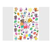 AG ART Stickers Peppa pig et ses amis - 1 planche 65x85 cm Multicolors