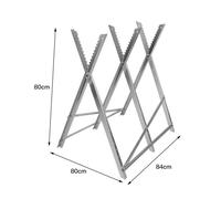 AG Chevalet à bûches Outil d'extérieur,Chevalet de sciage, Chevalet de tronçonnage Pliable 3 Supports de train