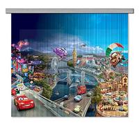 AG Design Voilage Cars FCSXL 4326 100% PES Multicolore 180 x 160 cm