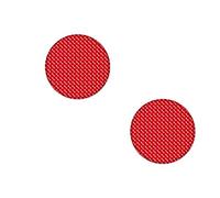 AG Design A Autocollants de CZ/078 Réflecteur Rond, 3D, diamètre 2,5 cm, Lot de 2, Rouge
