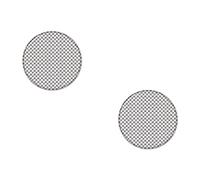 AG Design A Autocollants de CZ/080 Réflecteur Rond, 3D, diamètre 2,5 cm, Lot de 2, Blanc