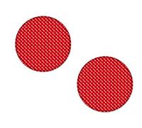 AG Design A Autocollants de CZ/081 Réflecteur Rond, Rouge 3D, diamètre 5 cm, Lot de 2