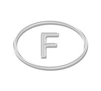 AG Design A-C-9445 Autocollant 3D Motif France 13,5 x 9 cm Argenté