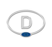 AG Design A de c - 9431 3D Autocollants Drapeau Allemagne avec UE 12,5 x 9 cm - Argent