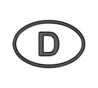 AG Design A de c de 9426 3D Autocollants Allemagne 8,5 x 5,5 cm Noir