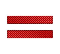 AG Design A v-o 9474 Autocollants Réflecteur Rectangle, 3D, Taille 14 x 2,5 cm, Lot de 2 Rouge