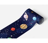 AG Design Bordure Autocollante Planètes Dans L'Espace, AWBD 8492 | Étanche Décoratif pour Chambre d’Enfant | Bordure Murale pour Fille et Garçon | Film, Multicolore | Largeur 500 cm x Hauteur 13.8 cm