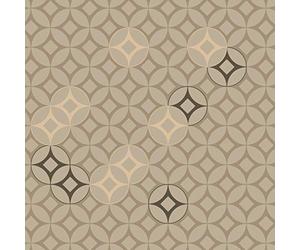 AG Design CN3629 Coussin décoratif géométrique Marron 45 x 45 cm