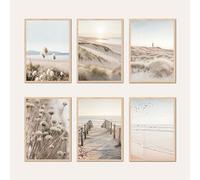 AG Design® ENSEMBLE DOUBLE FACE de 3 Affiches et Impressions d'Art Pampas | 3 pcs x 30 x 42 cm | Pour Chambre, Salon, Cuisine et Bureau | Non encadré | AP3 351492