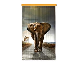 AG Design FCSL 7507 Rideau, Light, 100% PES, Multicolore, 140 x 245 cm
