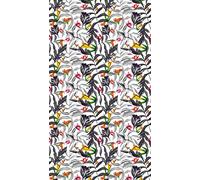 AG Design fcsl 7547 Feuillage, Voilage/Rideau, 1 Partie, Plastique, Multicolore, 140 x 245 cm