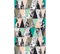 AG Design fcsl 7569 créatifs, Voilage/Rideau, 1 Partie, Plastique, Multicolore, 140 x 245 cm