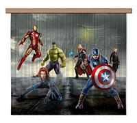AG Design FCSXL 4330 Rideau, Light, 100% PES, Multicolore, 180 x 160 cm