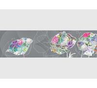 AG Design - Frise Murale Adhésive - Flore Couleur - Auto-Adhésif - Frise Autocollante - Sticker Mural - 0,14 x 5 m - WB 8244
