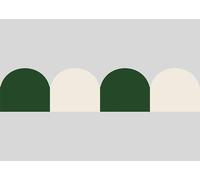 AG Design Frise Murale Autocollante Ondulée Couleurs, AWBD 8672 | Bordure Décorative Étanche Courbée pour Murs, Meubles, Papiers Peints, Portes | Multicolore | 300 x 13.5 cm